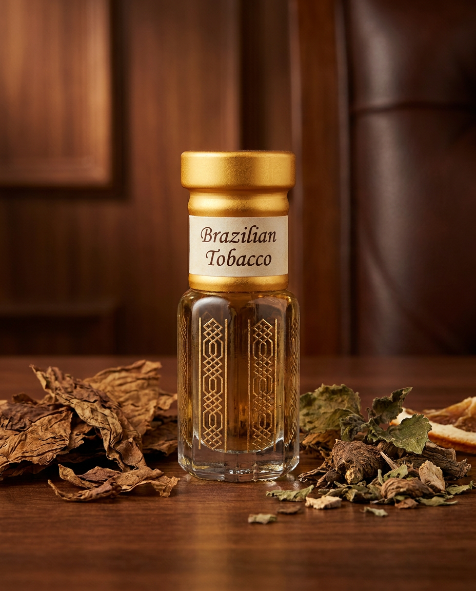 Brazilian Tobacco Attar | Bold Sweet Tobacco Woody Perfume Oil