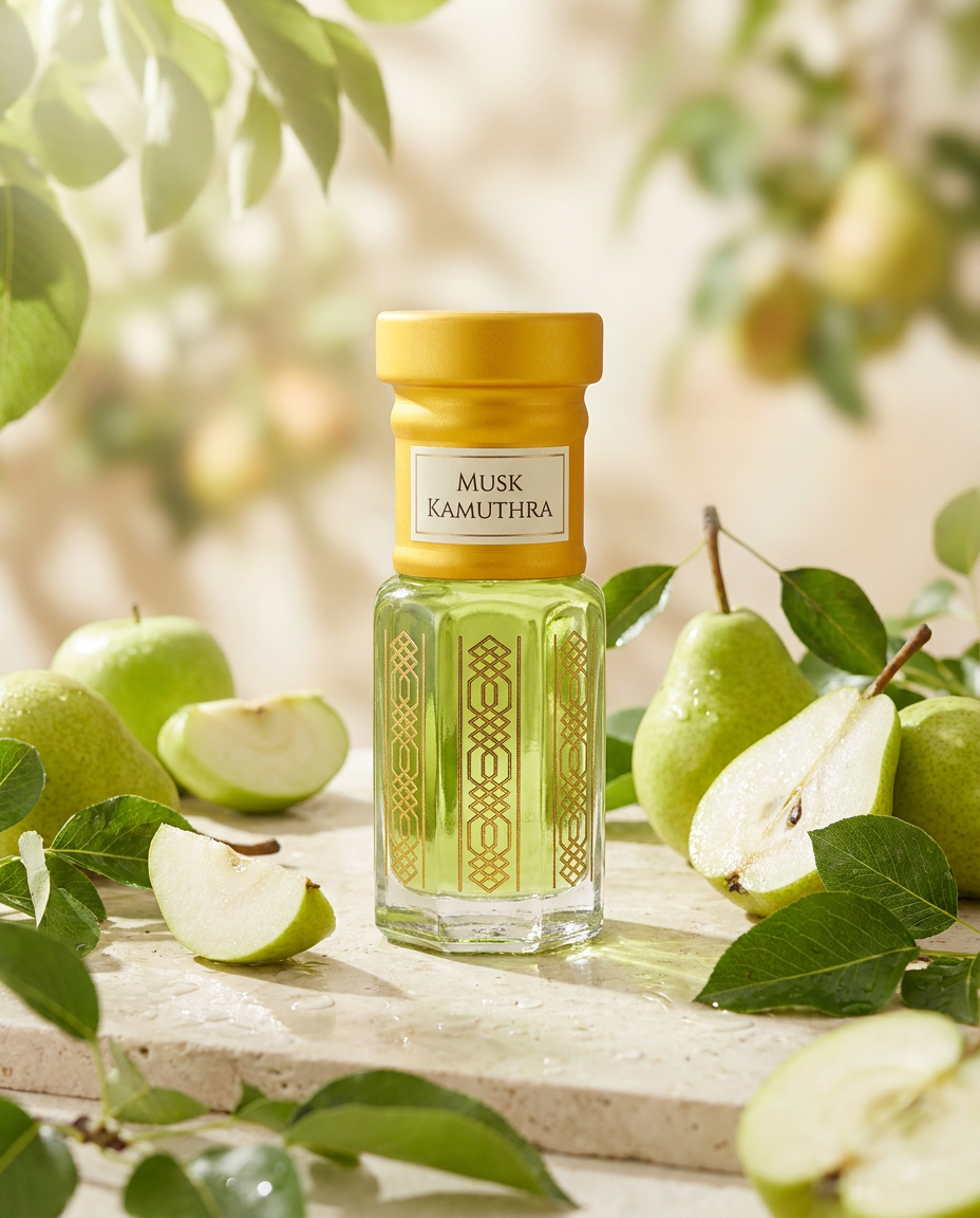 Musk Kamuthra Attar | Fresh Green Pear Fruity Musk Perfume Oil