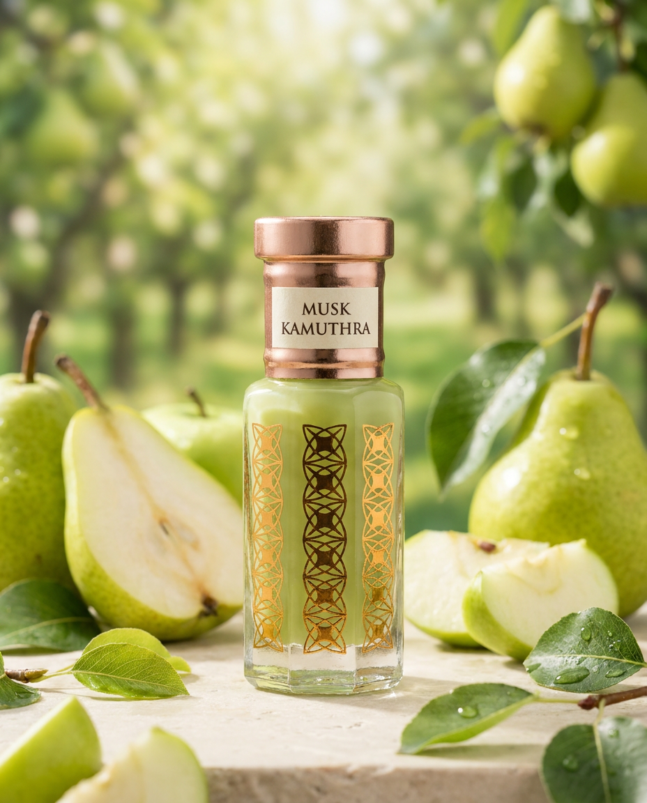Musk Kamuthra Attar | Fresh Green Pear Fruity Musk Perfume Oil
