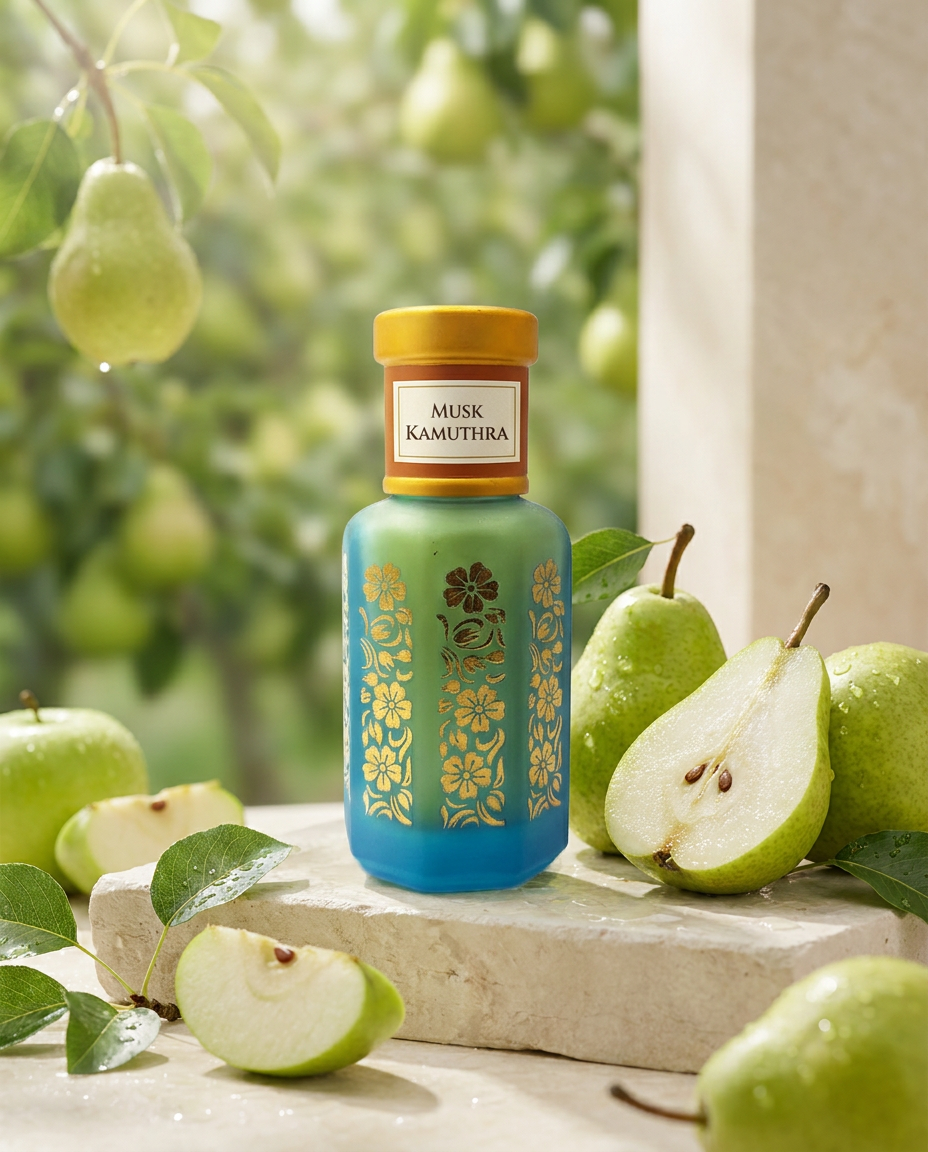 Musk Kamuthra Attar | Fresh Green Pear Fruity Musk Perfume Oil