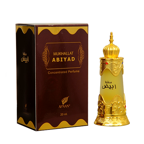 Mukhallat Abiyad Attar 20ML — Afnan Oriental Spicy Perfume Oil