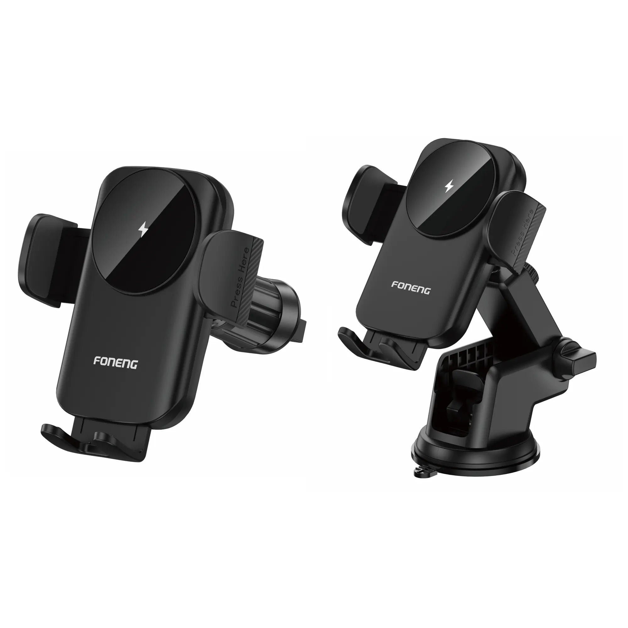 Wireless charging car phone holder