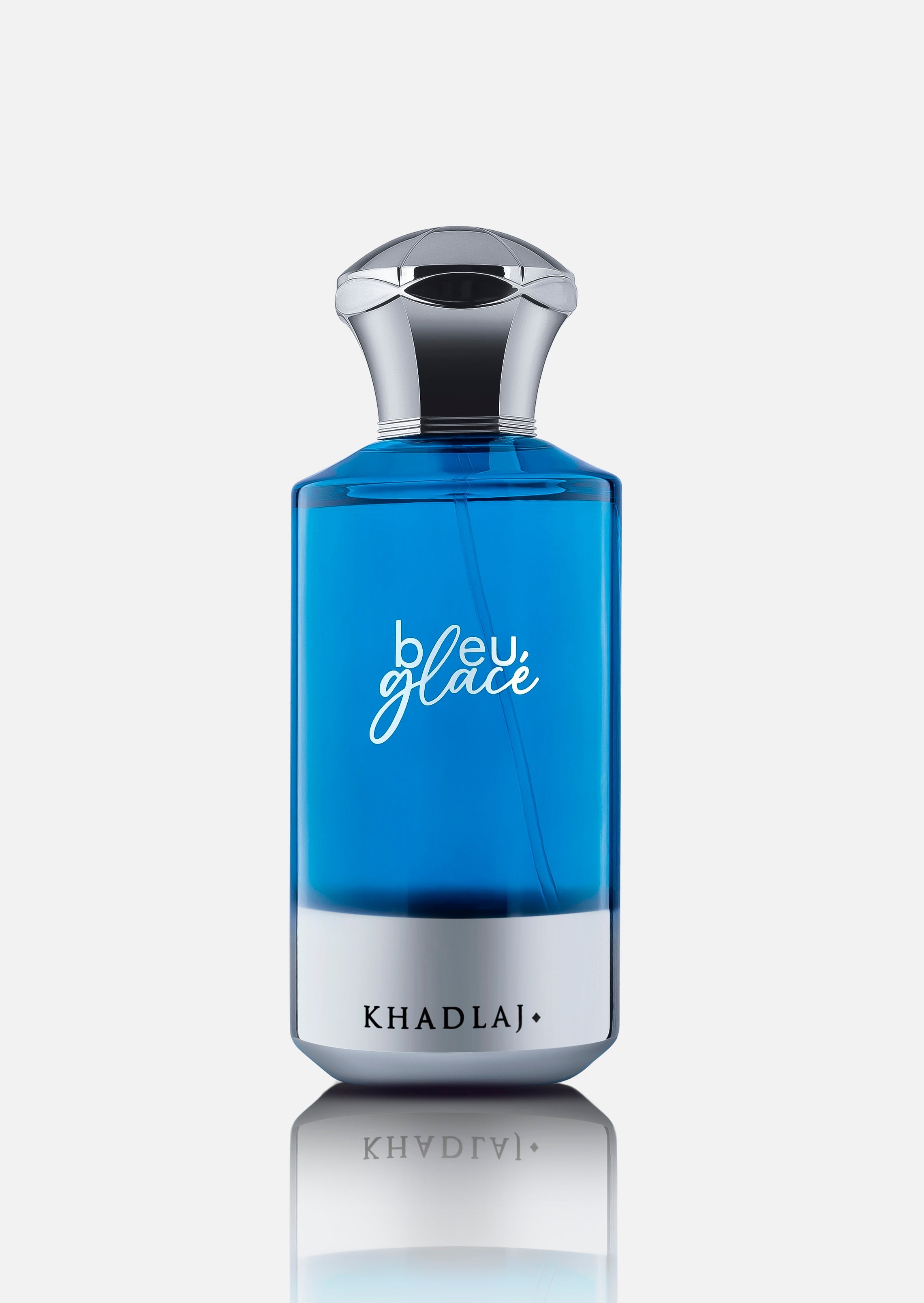 Khadlaj Bleu Glace 100ML extrait de parfum bottle close up