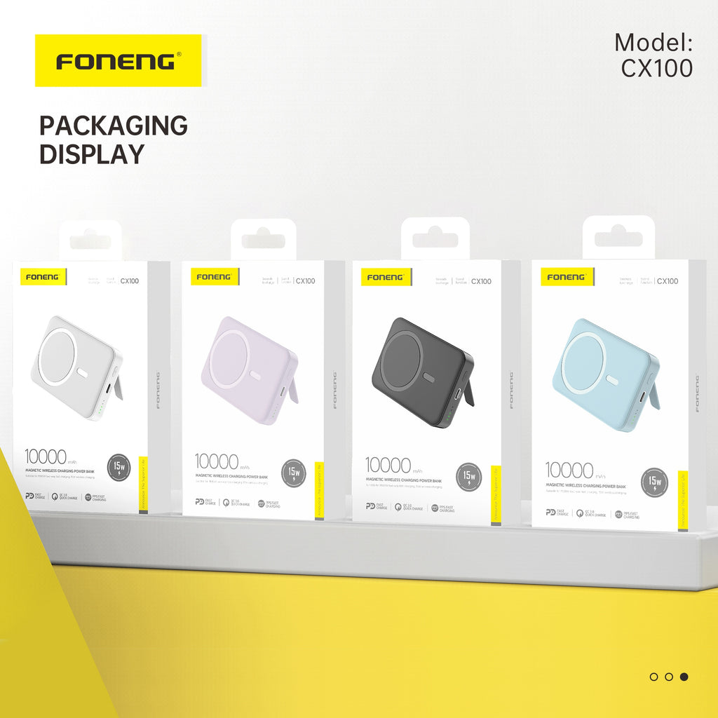 10000MAH MAGNETIC WIRELESS POWER BANK (15W)