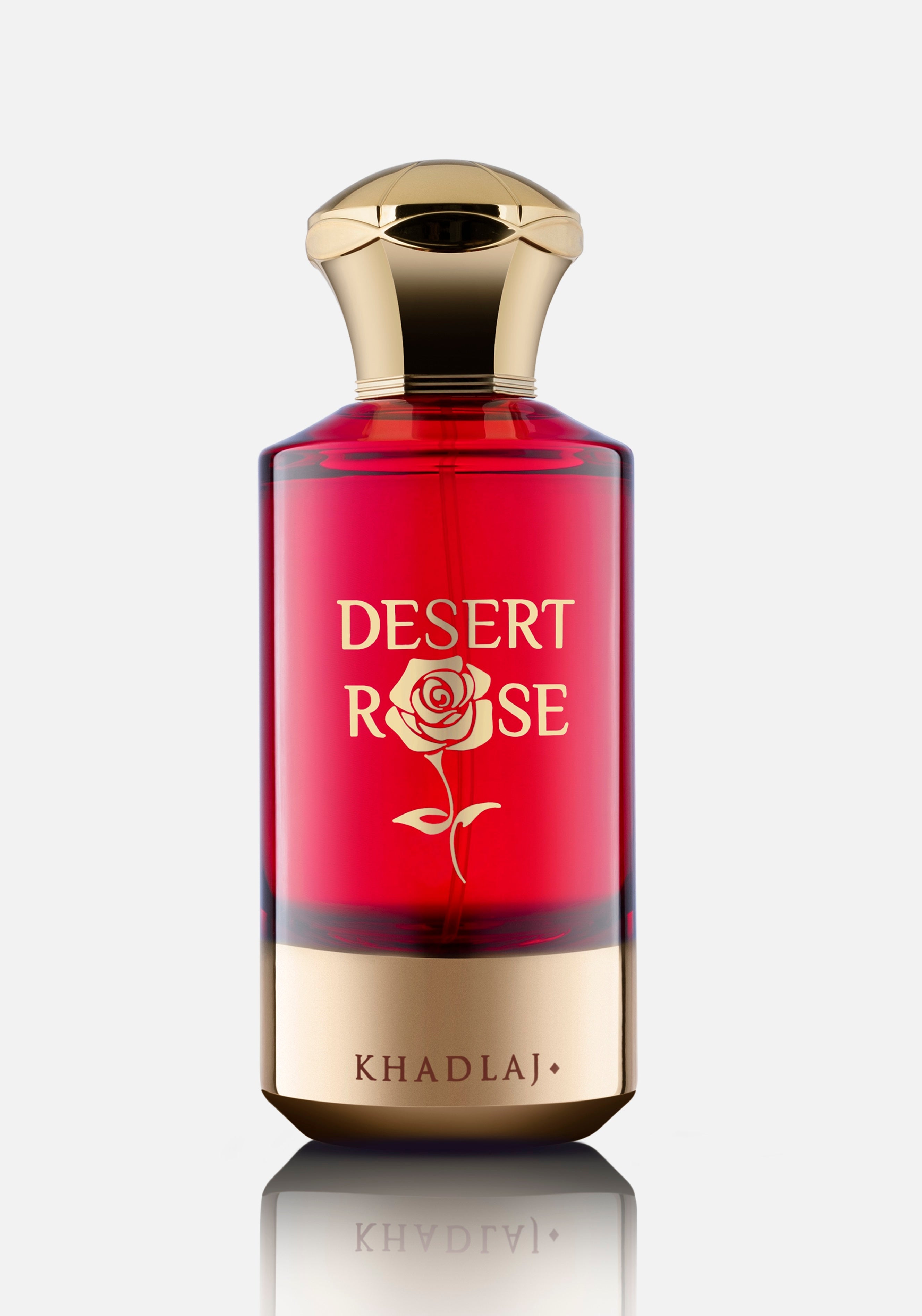 Khadlaj Desert Rose 100ML extrait parfum bottle close up