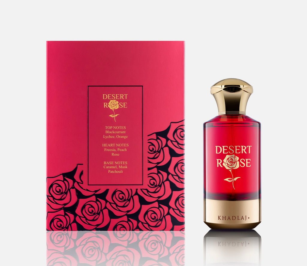 Khadlaj Desert Rose lychee rose peach caramel fragrance