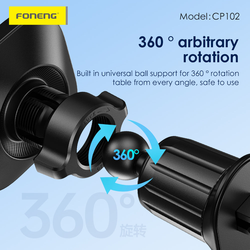 Magnetic car phone holder