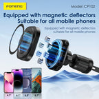 Magnetic car phone holder