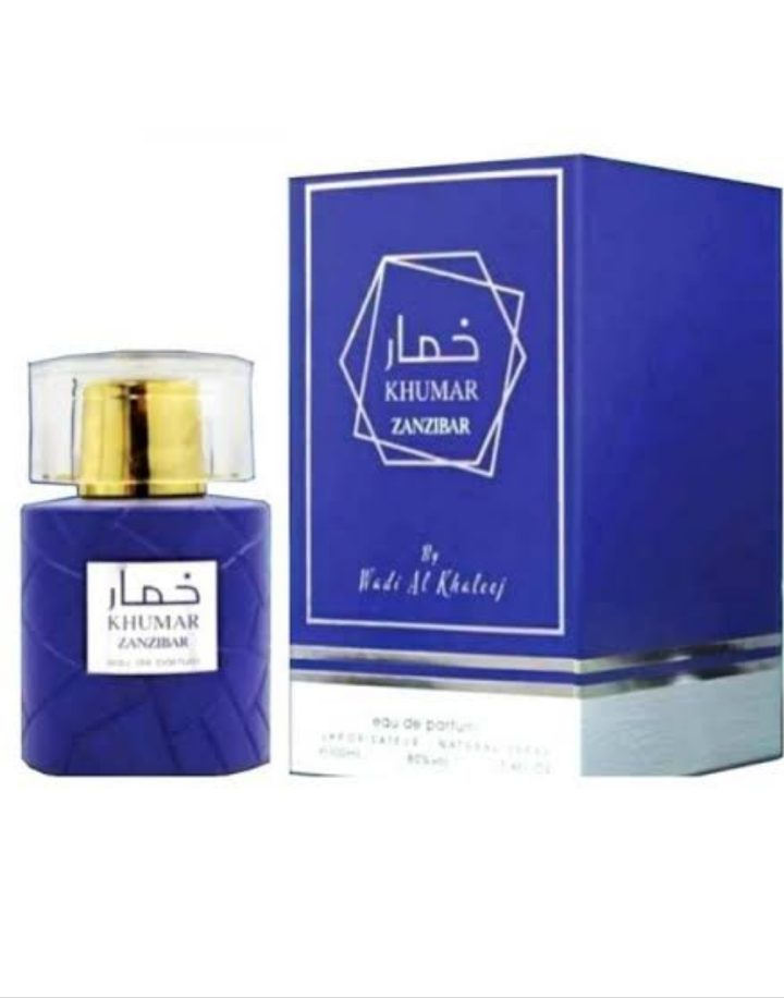 Khumar Zanzibar EDP 100 ml – Fresh Spicy Unisex Fragrance with Black Pepper, Coconut & Vanilla