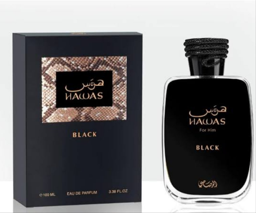 Rasasi Hawas Black EDP 100ML — Fresh Woody Masculine Fragrance