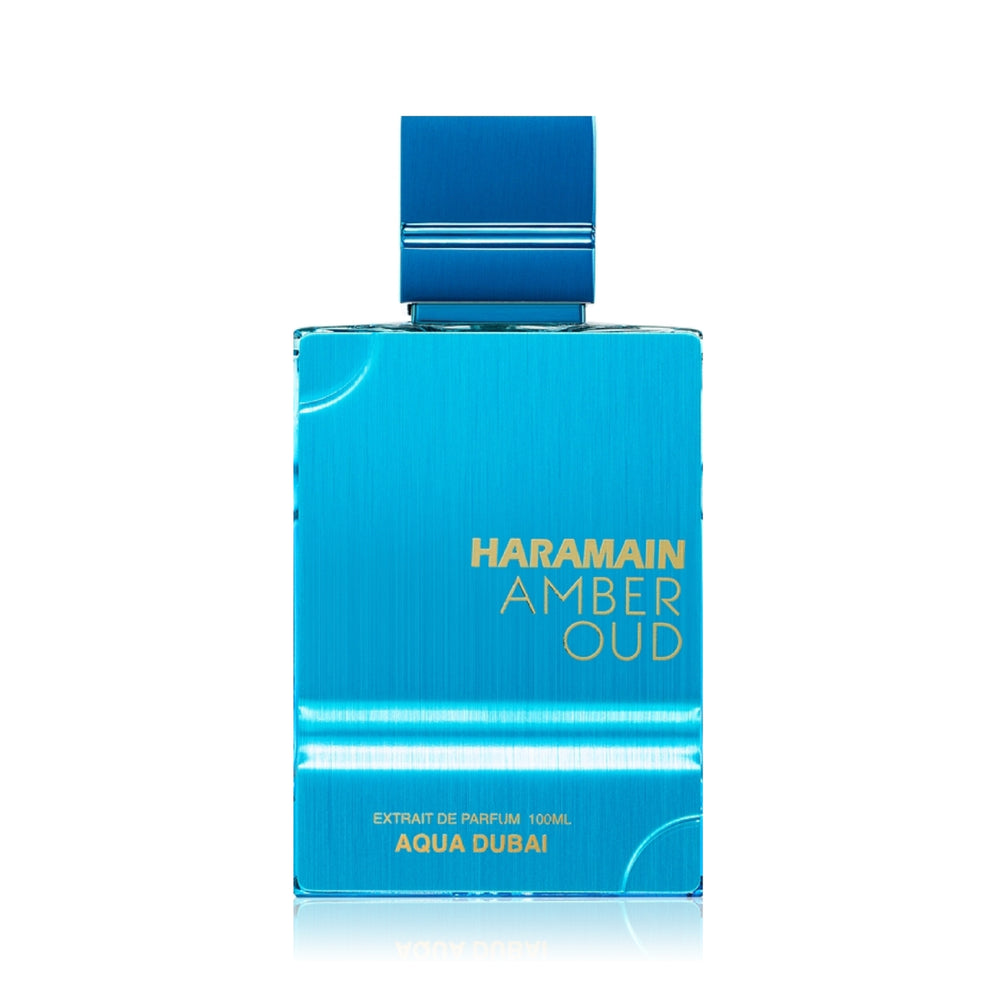 Al Haramain Amber Oud Aqua Dubai 100ml fragrance bottle