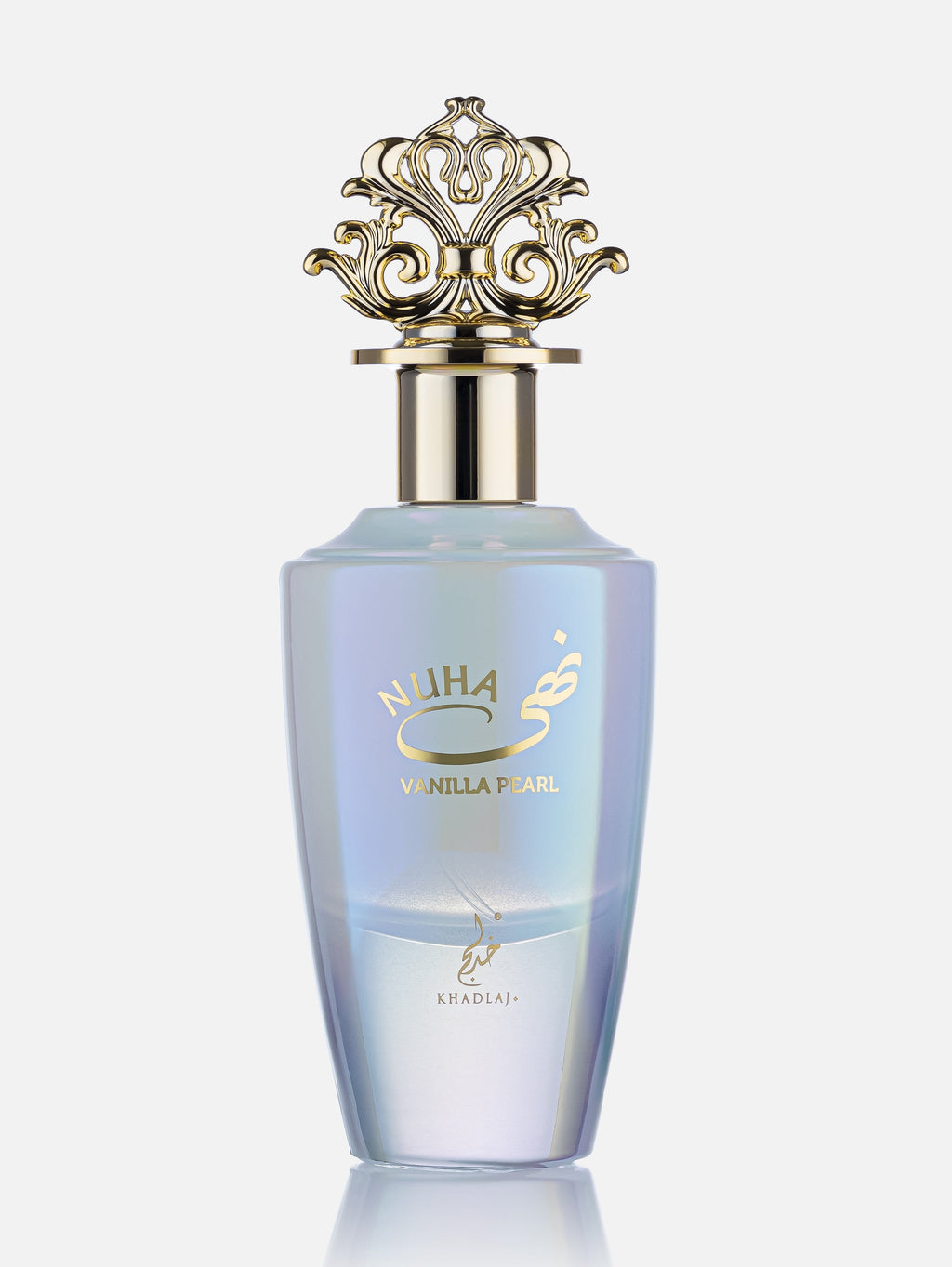 Nuha Vanilla Pearl Khadlaj 85ML EDP bottle close up