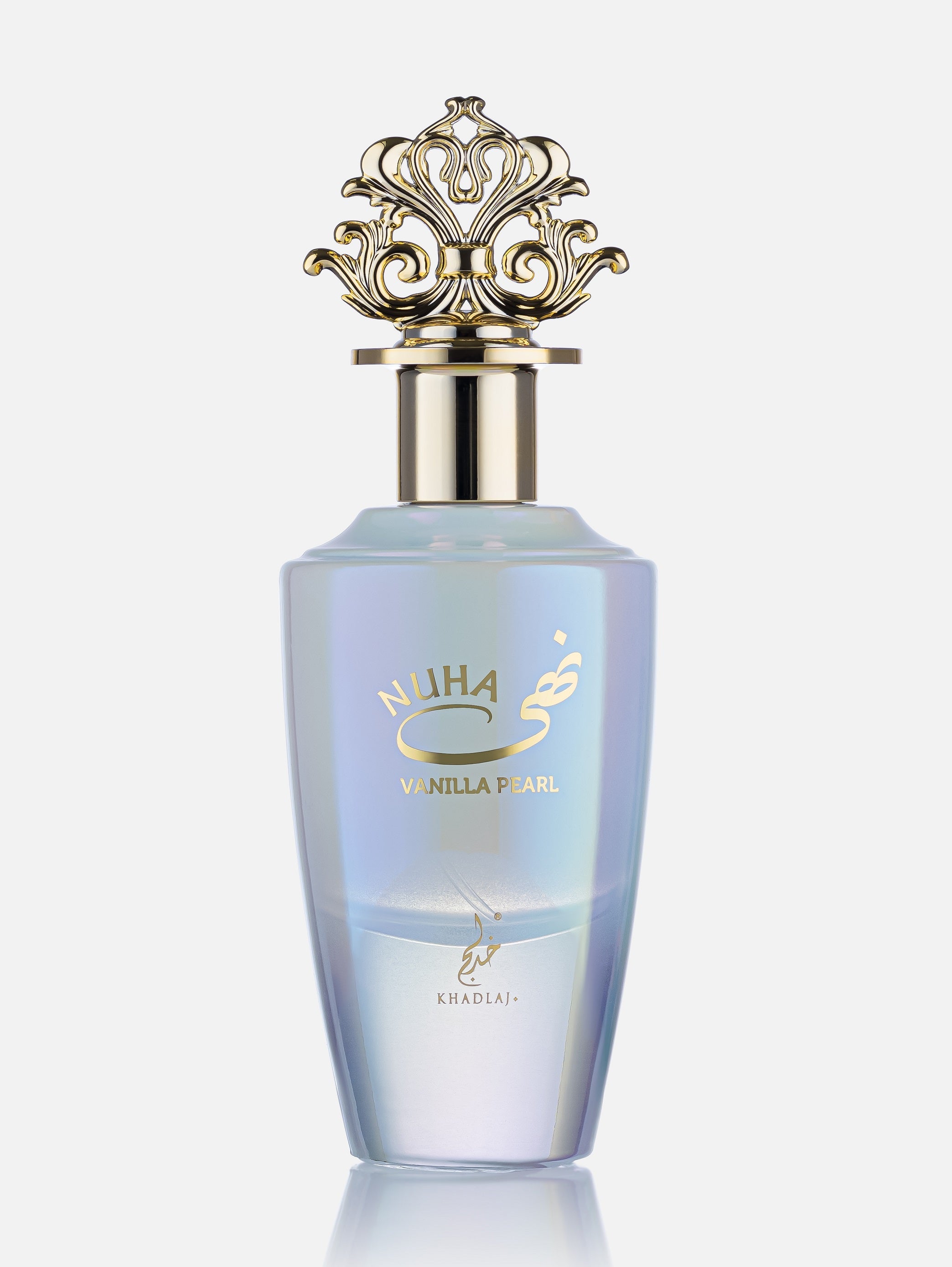 Nuha Vanilla Pearl Khadlaj 85ML EDP bottle close up