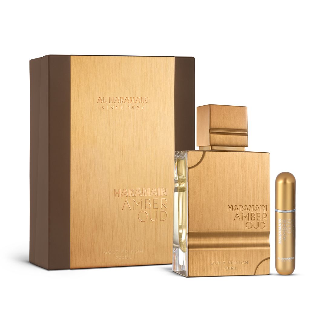 Haramain Amber Oud Gold Edition 200ml perfume bottle