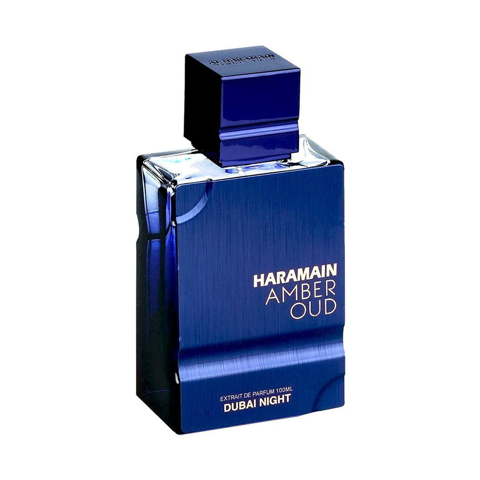 Haramain Amber Oud Dubai Night 100ml Extrait fragrance bottle