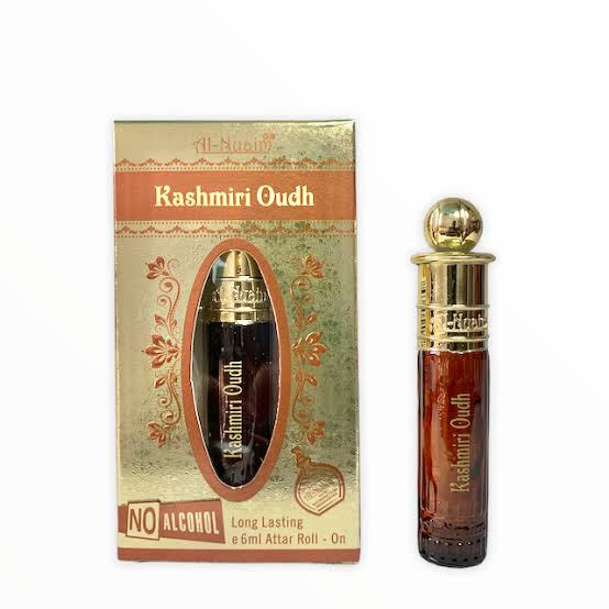 Kashmiri Oudh perfume oil Al-Nuaim fresh woody attar