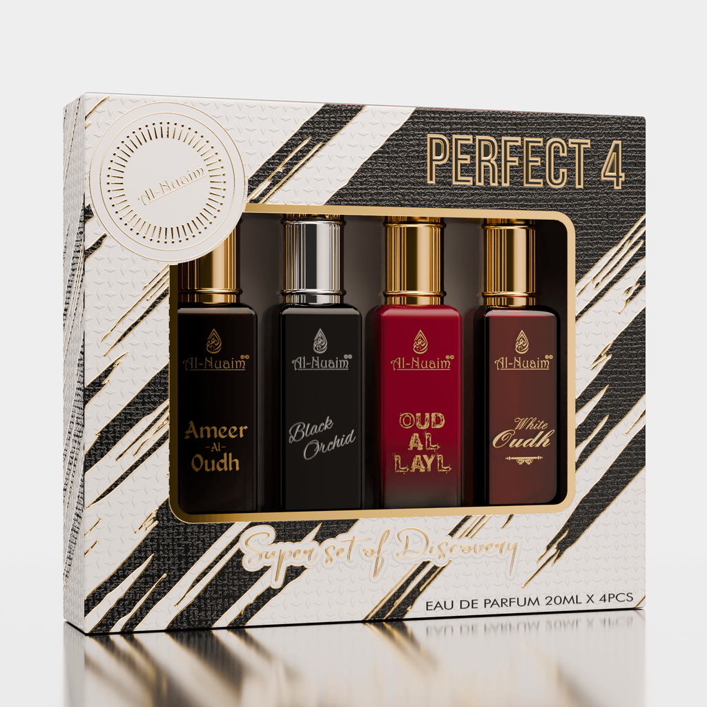 Al Nuaim attar gift set perfect 4 collection 4x20ML