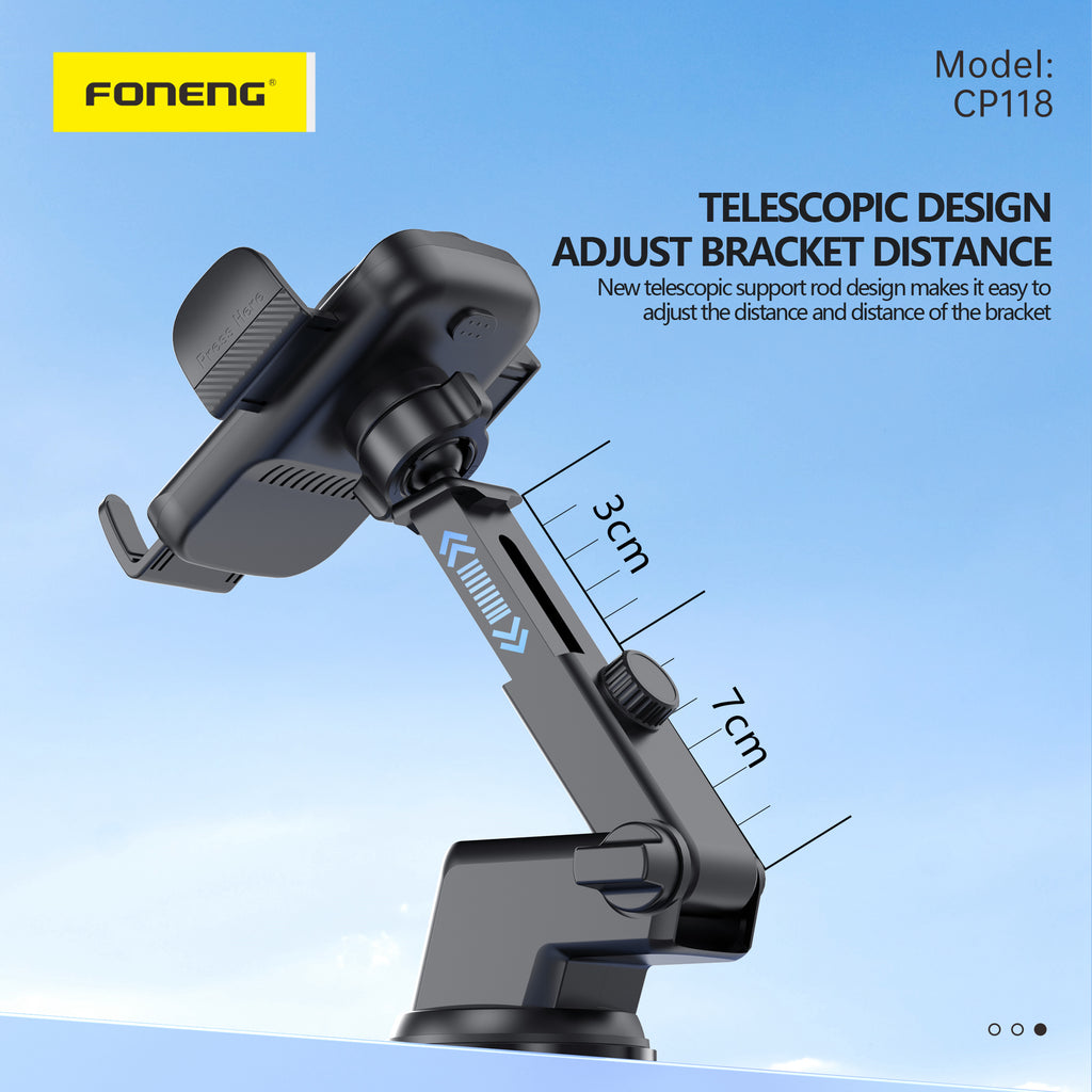 Wireless charging car phone holder