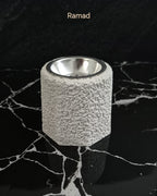 Bakhoor burner Ramad stone texture finish handmade detail