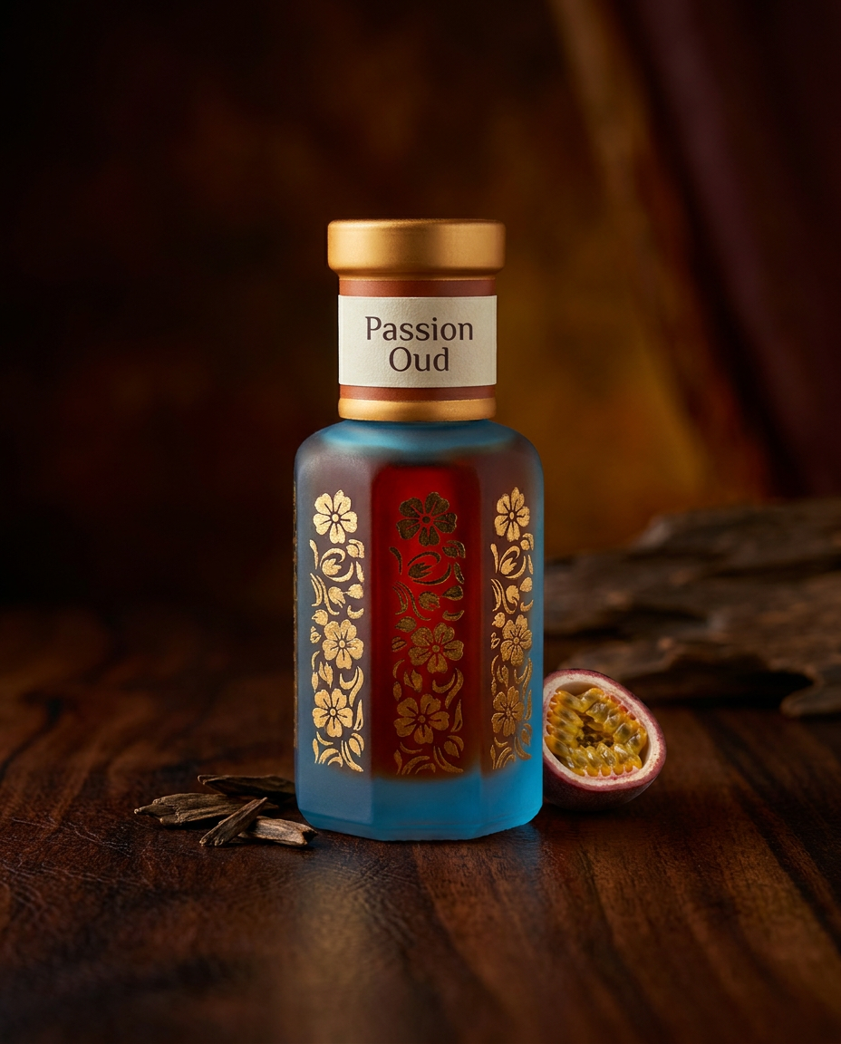 Passion Oud Attar | Tropical Fruit Oud Leather Perfume Oil