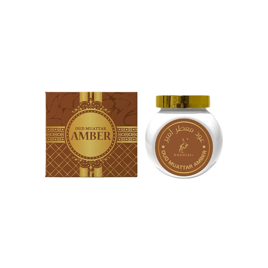 Oud Muattar Amber Bakhoor 40G — Khadlaj Luxury Arabian Incense