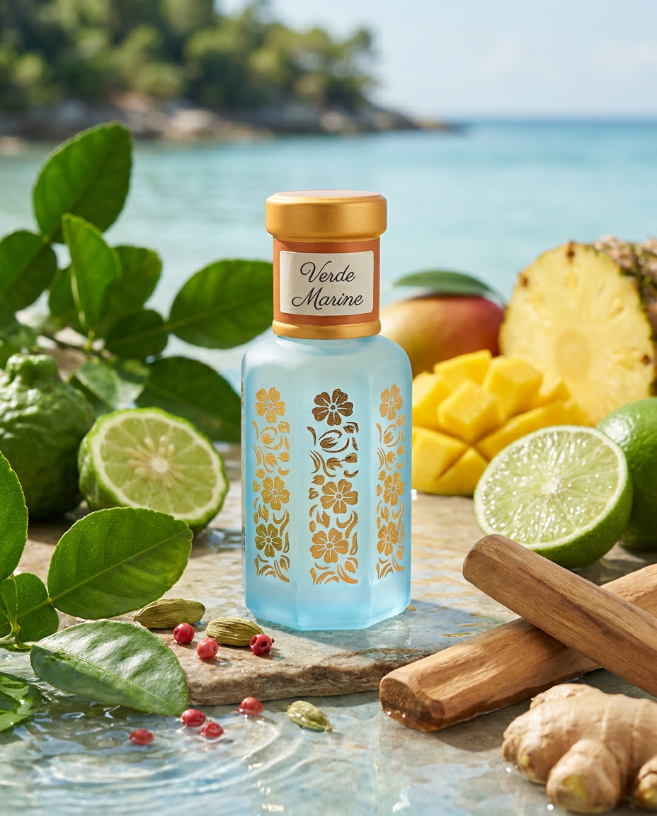Verde Marine Attar | Fresh Aquatic Green Perfume Oil