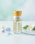 Musk Sapphire Attar fresh clean white musk perfume oil bottle