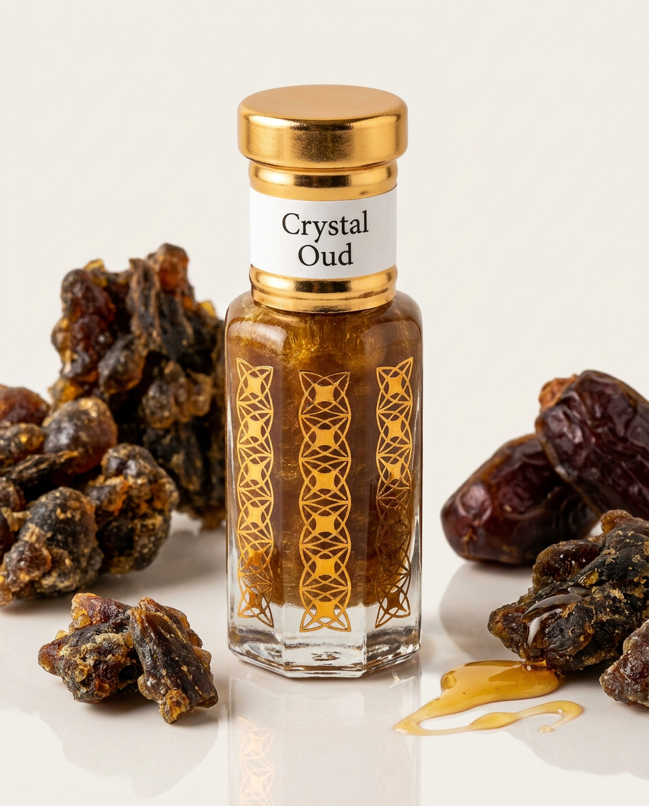 Crystal Oud Attar | Sweet Honey Date Oud Perfume Oil