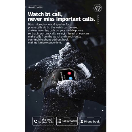 BezosMax Smart Fitness Watch for Android & iPhone | Bluetooth Call, AI Assistant, Health Tracker – Black & Blue