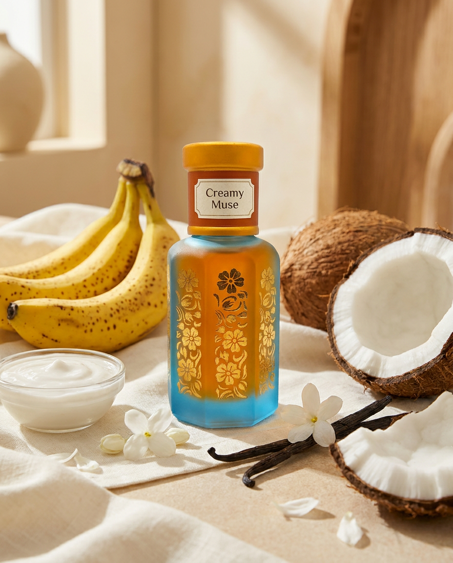 Creamy Muse Attar | Sweet Banana Coconut Perfume Oil