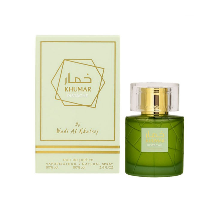 Khumar Pistache EDP 100 ml – Nutty Gourmand Unisex Fragrance with Pistachio, Caramel & Vanilla