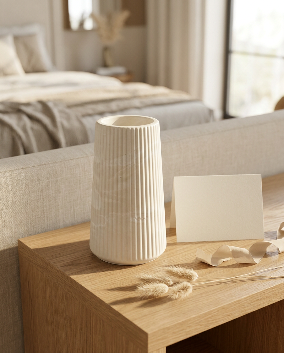 Ribbed Vase | Handmade Home Décor & Unique Gift