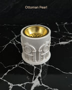 Ottoman bakhoor burner pearl finish arch detail handmade