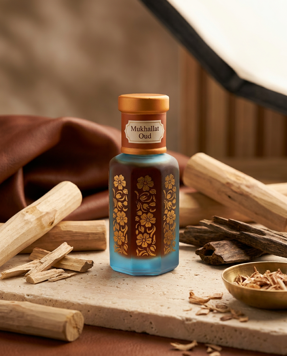 Mukhallat Oud | Woody Oud Leather Perfume Oil