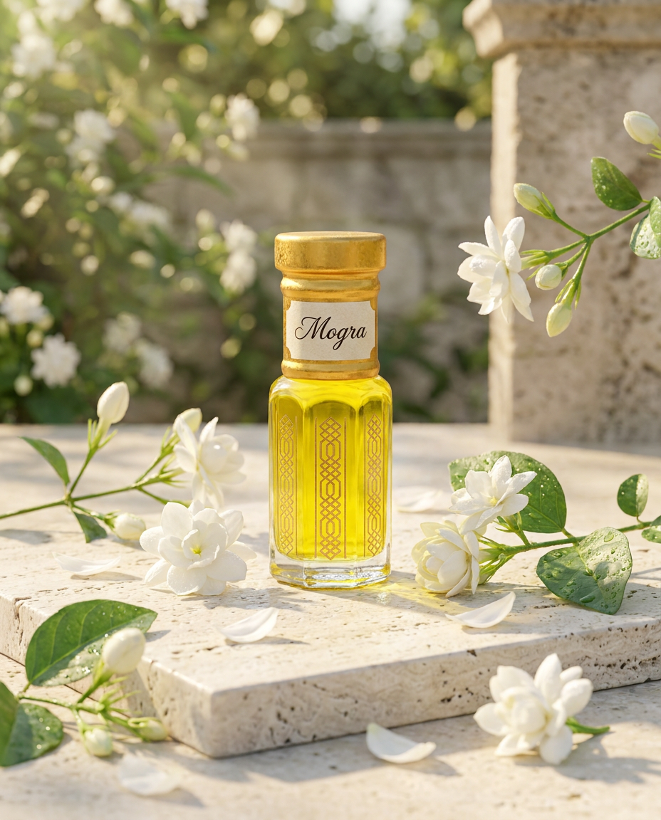 Mogra Attar | Indian Floral Jasmine Sambac Perfume Oil