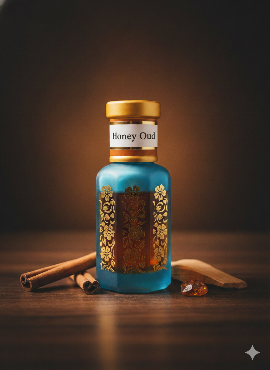 Attar de Miel y Oudh | Perfume en Aceite Cálido Especiado con Canela y Sándalo