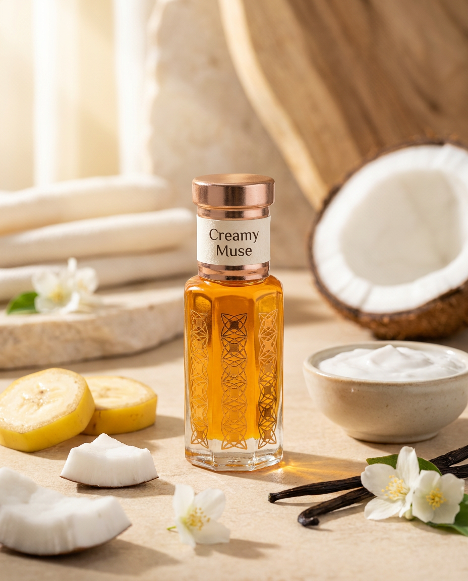 Creamy Muse Attar | Sweet Banana Coconut Perfume Oil