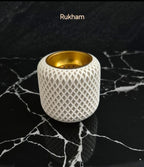 Bakhoor burner Rukham diamond grid handmade detail close up