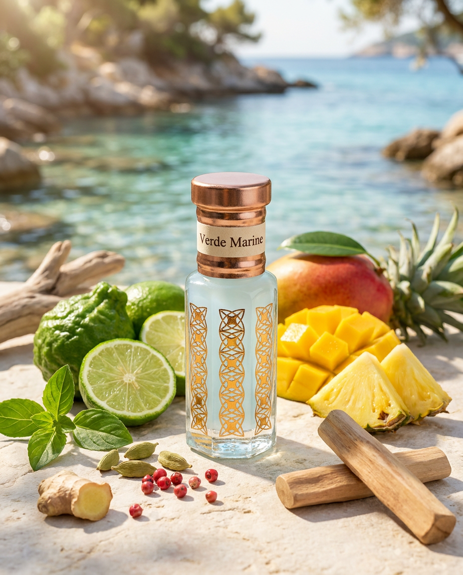 Verde Marine Attar | Fresh Aquatic Green Perfume Oil