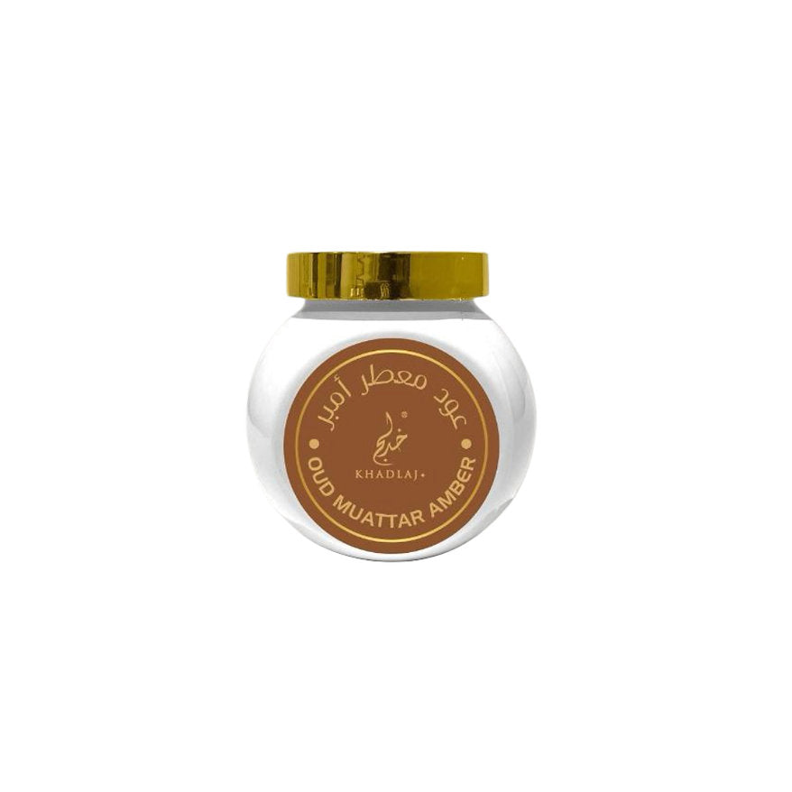 Oud Muattar Amber Bakhoor 40G — Khadlaj Luxury Arabian Incense