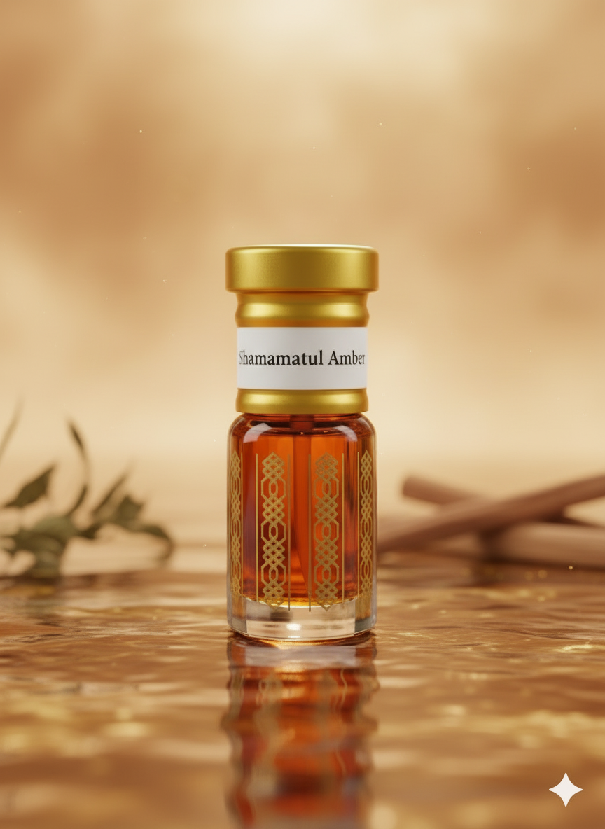 Shamamatul Amber attar warm spicy sandalwood perfume oil