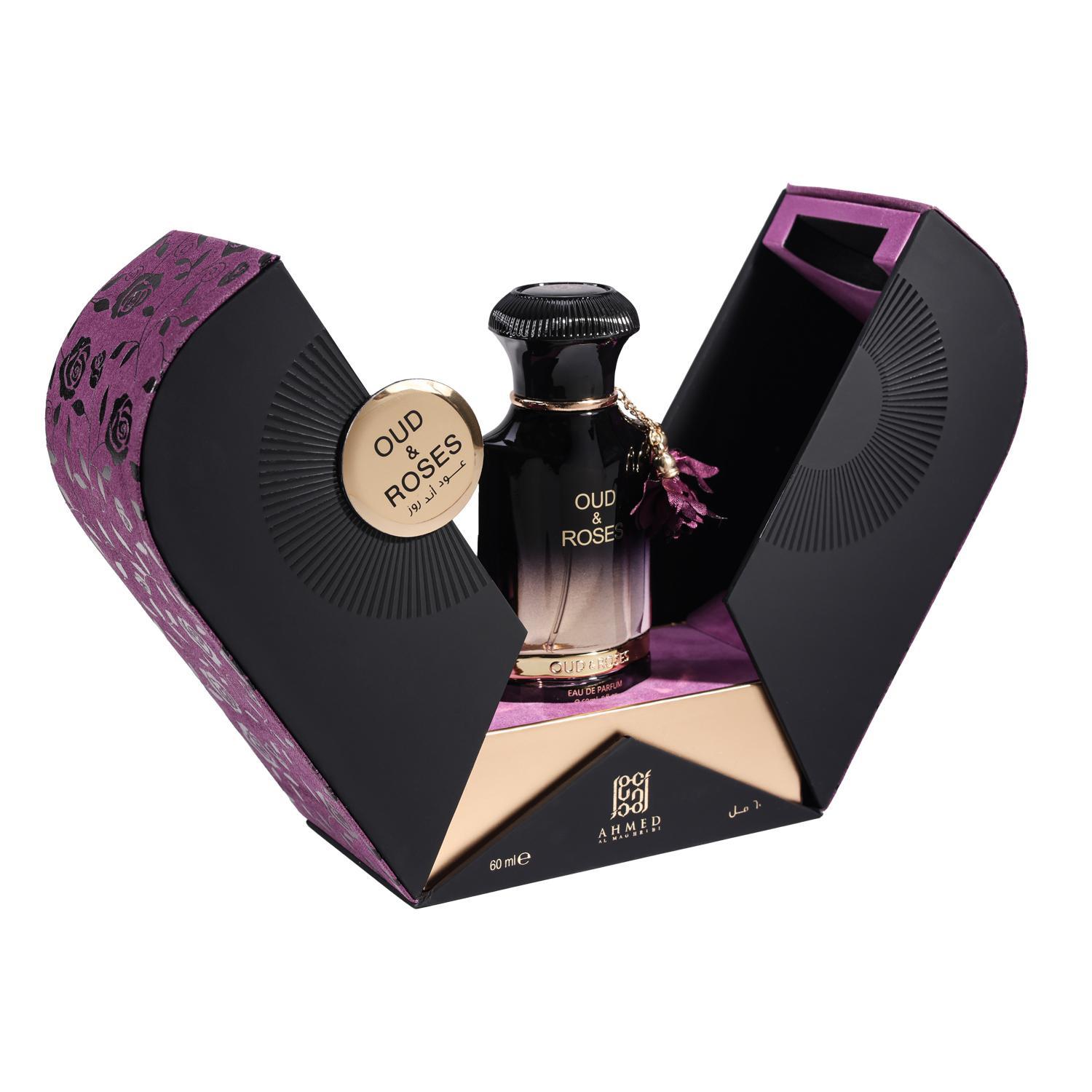 Ahmed Al Maghribi Oud & Roses 60ML Eau de Parfum | Oud Rose Floral Perfume
