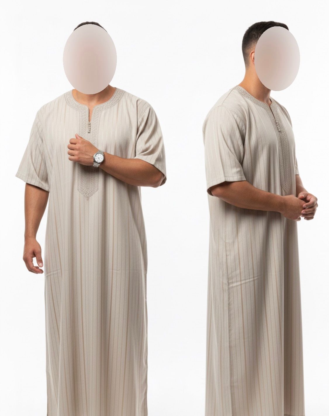 Men’s Moroccan Thobes | Lightweight Summer Jubba – Sizes 50–58