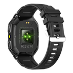 BezosMax Smart Fitness Watch for Android & iPhone | Bluetooth Call, AI Assistant, Health Tracker – Black & Blue