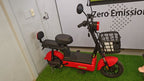 48V dual seat electric bike red blue yellow pink colours
