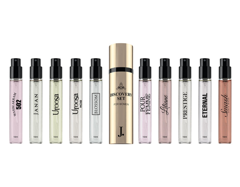 J. Junaid Jamshed women's perfume gift set 10 x 10ml
