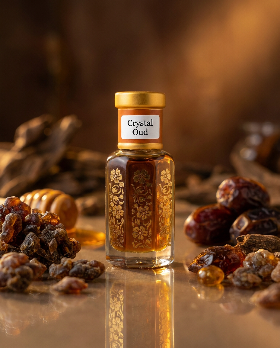 Crystal Oud Attar | Sweet Honey Date Oud Perfume Oil