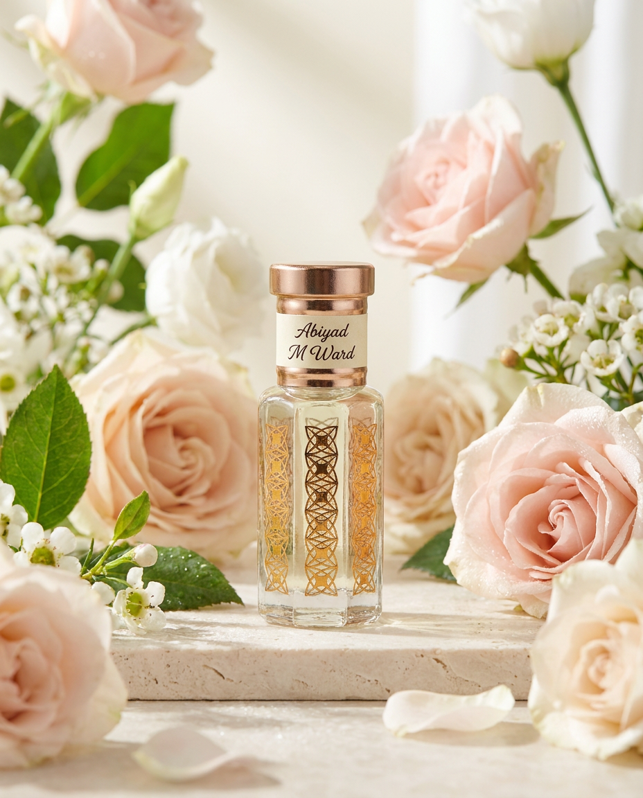 Abiyad M Ward Attar | Soft Rose Floral Musk Perfume Oil