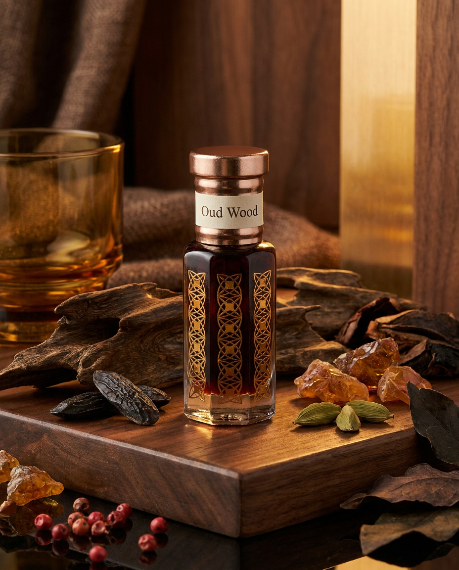Oud Wood Attar | Modern Woody Oud Perfume Oil