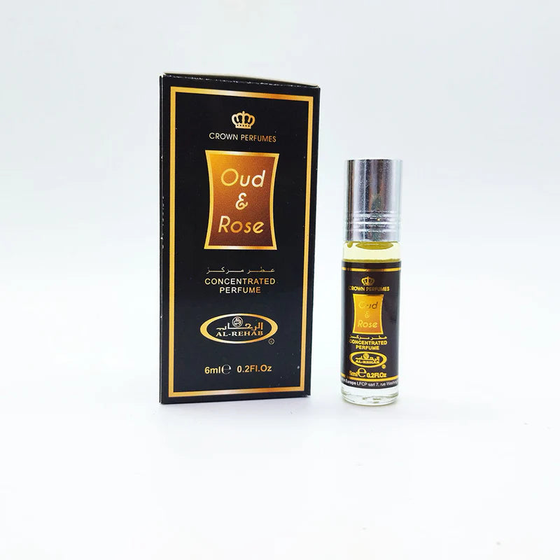 Al Rehab Oud Rose Attar 6ml